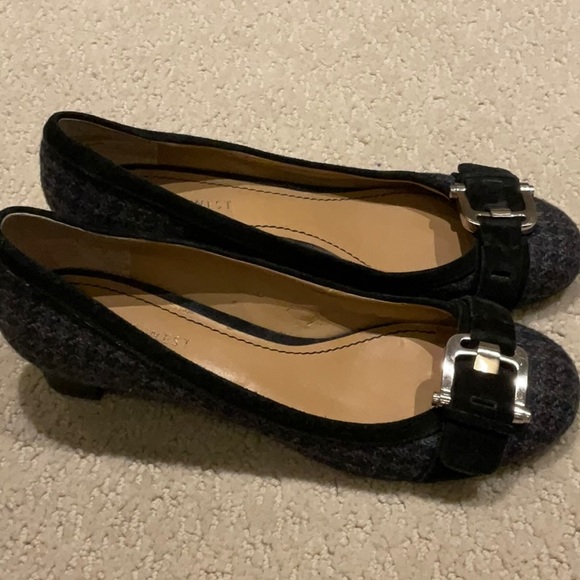 Nine West houndstooth like plaid patterned low heels EI - Picture 2 of 6